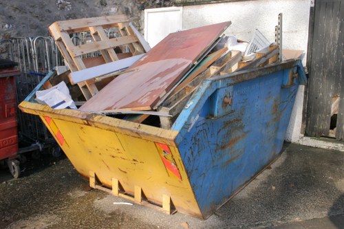 Variety of items handled during flat clearance