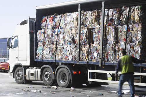 Professional waste clearance team at work in Lambeth